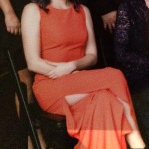 BEBE bright orange jumpsuit